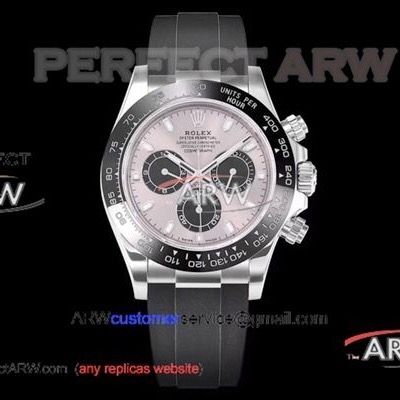 NOOB Factory Swiss 4130 Rolex Daytona Panda Grey Dial Oysterflex Strap Watch - NOOB 904L Daytona